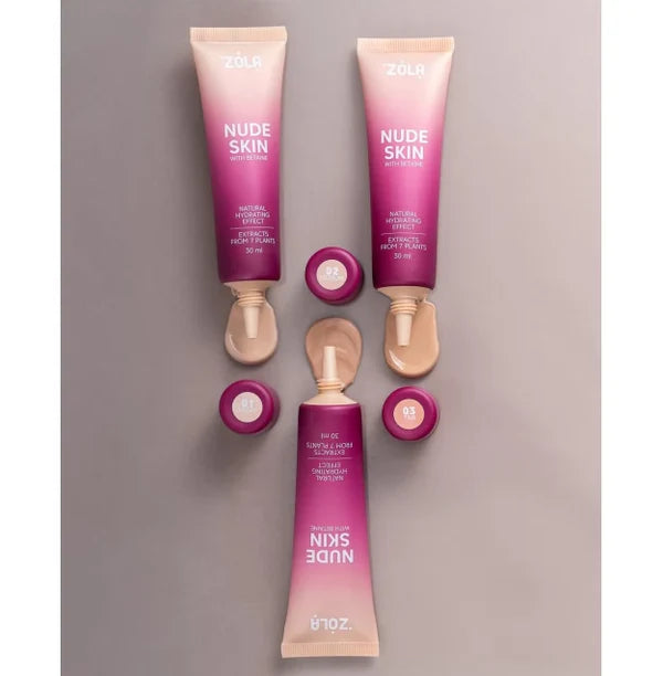 ZOLA Tinted Foundation Nude Skin, 30 ml Tan